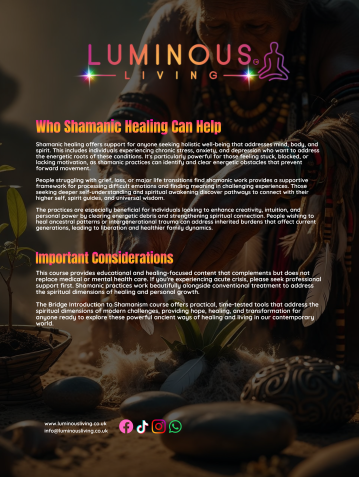The Bridge: Premium Shamanic Healing | 2-Day Sacred Journey | Integrative Healing and Training Course