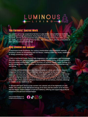 Premium Ceremonial Cacao from Guatemala - 454g or 908g