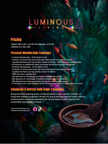 Premium Ceremonial Cacao from Guatemala - 454g or 908g